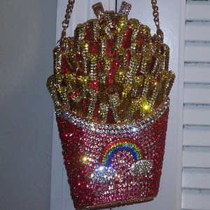 Rhinestone studded purse